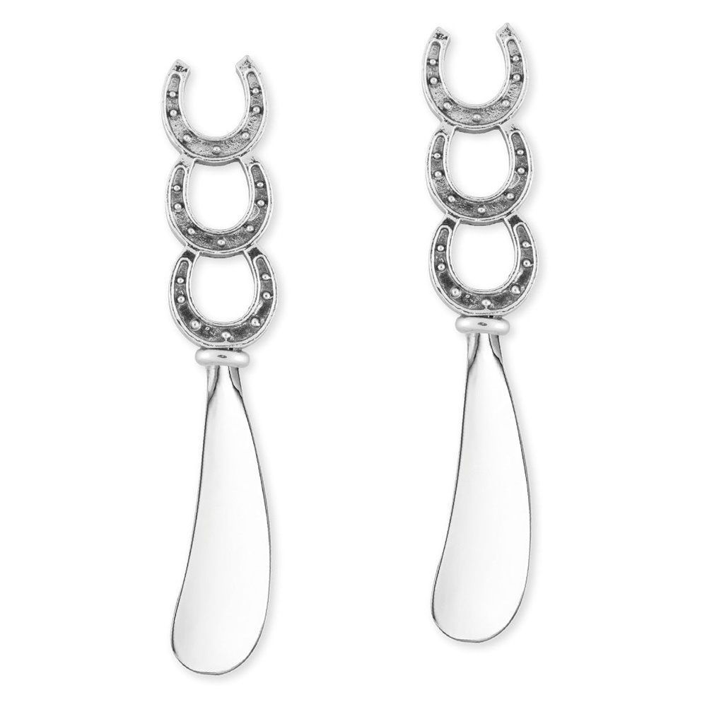 Horseshoe Cheese Spreader Set, Zinc Alloy Butter Spreader with Decorative Handle